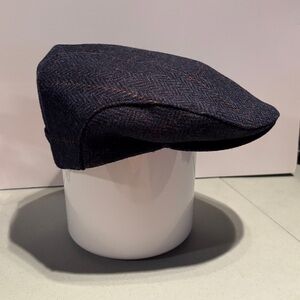 Mucros Weavers 100% Wool Tweed Men's Irish Trinity FlatCap Made in Ireland Large